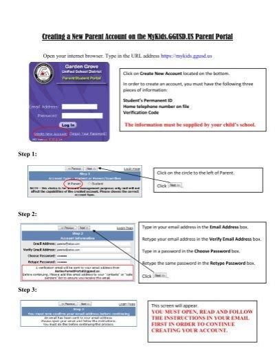 mykids.ggusd|Creating a New Parent Account on the MyKids.GGUSD.US .